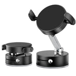 Supporto per telefono da auto A9 pieghevole con morsetto magnetico a vuoto e rotazione a 360 gradi., A9 (Black), A9 (White)