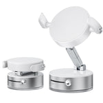 Supporto per telefono da auto A9 pieghevole con morsetto magnetico a vuoto e rotazione a 360 gradi., A9 (Black), A9 (White)
