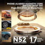 Supporto per telefono da auto A9 pieghevole con morsetto magnetico a vuoto e rotazione a 360 gradi., A9 (Black), A9 (White)