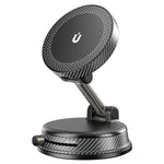 A14 Supporto per telefono con caricabatterie wireless per auto pieghevole e potente supporto magnetico a vuoto., A14 (Black), A14 (Orange)