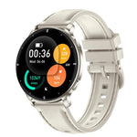 HT39 Smartwatch sportivo ultrasottile da 1,32 pollici con supporto per chiamate Bluetooth, monitoraggio della frequenza cardiaca, della pressione sanguigna e del sonno., Black, Pale Gold