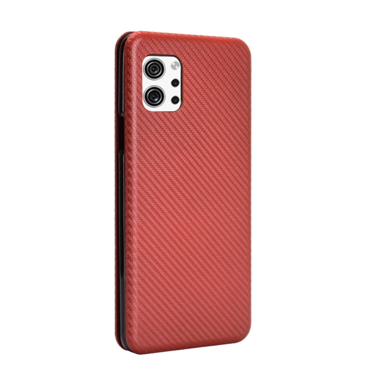 Struttura in fibra di carbonio Flip orizzontale magnetico Custodia in pelle TPU + PC + PU con slot per schede, For LG Q92 5G, For OPPO F17 / A73 (2020), For OPPO Realme Narzo 20 / Realme C12, For Alcatel 1SE 2020