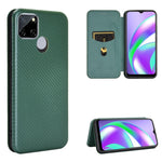 Struttura in fibra di carbonio Flip orizzontale magnetico Custodia in pelle TPU + PC + PU con slot per schede, For LG Q92 5G, For OPPO F17 / A73 (2020), For OPPO Realme Narzo 20 / Realme C12, For Alcatel 1SE 2020