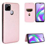 Struttura in fibra di carbonio Flip orizzontale magnetico Custodia in pelle TPU + PC + PU con slot per schede, For LG Q92 5G, For OPPO F17 / A73 (2020), For OPPO Realme Narzo 20 / Realme C12, For Alcatel 1SE 2020