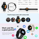 HT39 Smartwatch sportivo ultrasottile da 1,32 pollici con supporto per chiamate Bluetooth, monitoraggio della frequenza cardiaca, della pressione sanguigna e del sonno., Black, Pale Gold