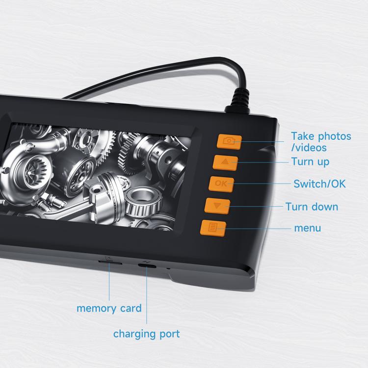 Endoscopio P210 HD da 4,3 pollici con schermo, 8mm Single Lens / 2m, 8mm Single Lens / 5m, 8mm Single Lens / 10m, 5.5mm Single Lens / 2m, 5.5mm Single Lens / 5m, 5.5mm Single Lens / 10m, 8mm Dual Lens / 2m, 8mm Dual Lens / 5m, 8mm Dual Lens / 10m