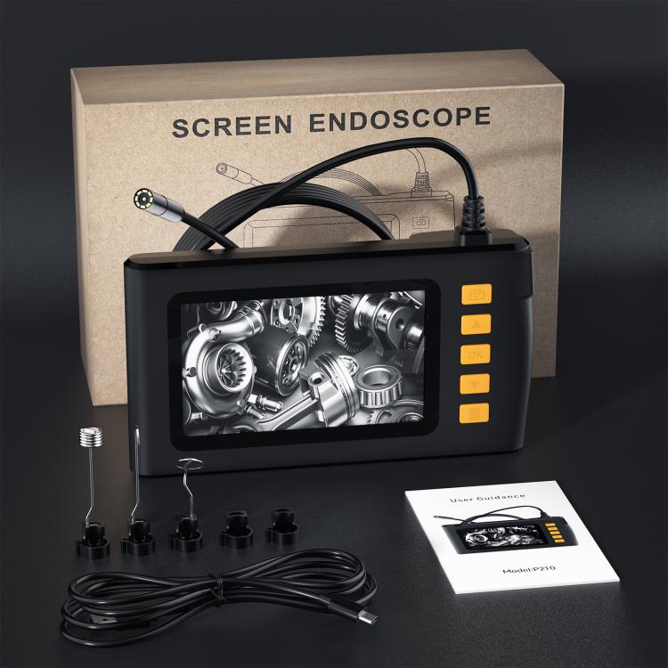 Endoscopio P210 HD da 4,3 pollici con schermo, 8mm Single Lens / 2m, 8mm Single Lens / 5m, 8mm Single Lens / 10m, 5.5mm Single Lens / 2m, 5.5mm Single Lens / 5m, 5.5mm Single Lens / 10m, 8mm Dual Lens / 2m, 8mm Dual Lens / 5m, 8mm Dual Lens / 10m