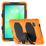 Custodia ibrida in silicone colorato per tablet PC con supporto a V e pellicola protettiva, For Samsung Galaxy A11+ / A9+, For Samsung Galaxy A11 / A9