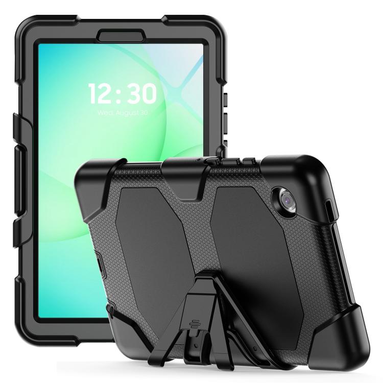 Custodia ibrida in silicone colorato per tablet PC con supporto a V e pellicola protettiva, For Samsung Galaxy A11+ / A9+, For Samsung Galaxy A11 / A9
