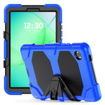 Custodia ibrida in silicone colorato per tablet PC con supporto a V e pellicola protettiva, For Samsung Galaxy A11+ / A9+, For Samsung Galaxy A11 / A9