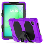 Custodia ibrida in silicone colorato per tablet PC con supporto a V e pellicola protettiva, For Samsung Galaxy A11+ / A9+, For Samsung Galaxy A11 / A9