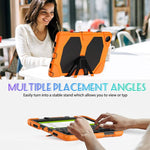 Custodia ibrida in silicone colorato per tablet PC con supporto a V e pellicola protettiva, For Samsung Galaxy A11+ / A9+, For Samsung Galaxy A11 / A9