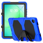 Custodia ibrida in silicone colorato per tablet PC con supporto a V e pellicola protettiva, For Samsung Galaxy A11+ / A9+, For Samsung Galaxy A11 / A9