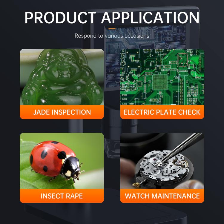 Microscopio HD P220 da 4,3 pollici, 200 W, pixel 1000x