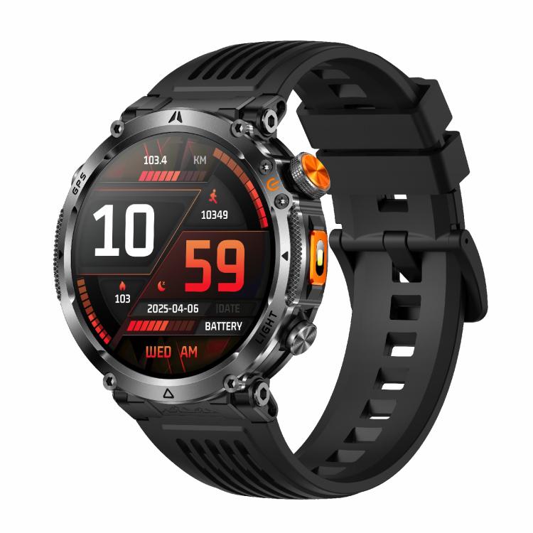 Smartwatch sportivo GPS HT42 da 1,7 pollici con supporto per chiamate Bluetooth, monitoraggio della frequenza cardiaca e del sonno.