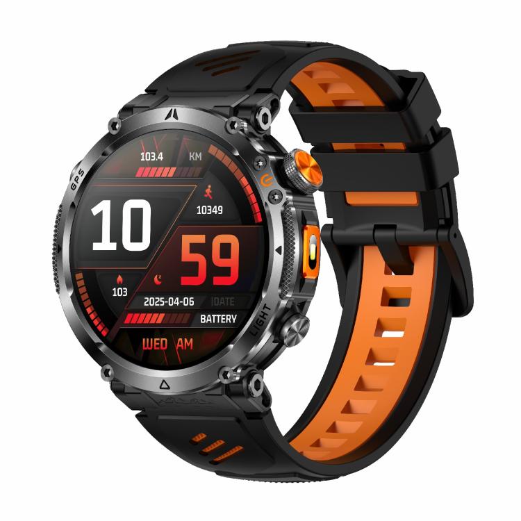 Smartwatch sportivo GPS HT42 da 1,7 pollici con supporto per chiamate Bluetooth, monitoraggio della frequenza cardiaca e del sonno.