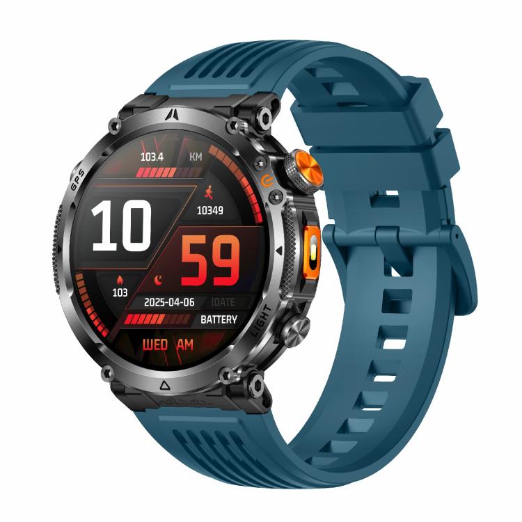 Smartwatch sportivo GPS HT42 da 1,7 pollici con supporto per chiamate Bluetooth, monitoraggio della frequenza cardiaca e del sonno.