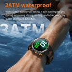 Smartwatch sportivo GPS HT42 da 1,7 pollici con supporto per chiamate Bluetooth, monitoraggio della frequenza cardiaca e del sonno.