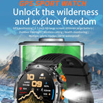 Smartwatch sportivo GPS HT42 da 1,7 pollici con supporto per chiamate Bluetooth, monitoraggio della frequenza cardiaca e del sonno.