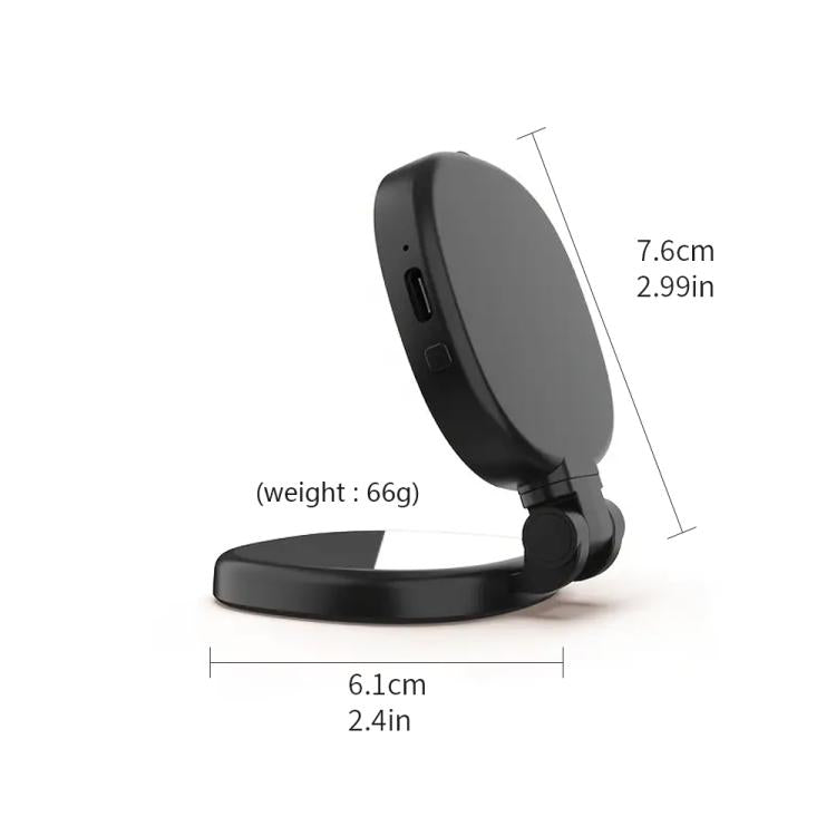 Specchio magnetico portatile con luce LED 3 modalità