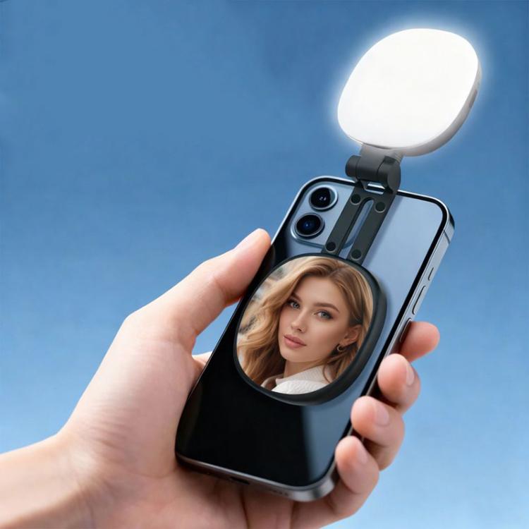 Specchio magnetico portatile con luce LED 3 modalità