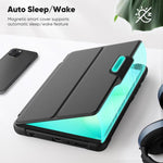 Custodia in pelle con supporto magnetico girevole a nido d'ape per tablet smart, For Samsung Galaxy Tab A11+ / A9+, For Samsung Galaxy Tab A11 / A9