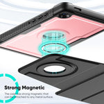 Custodia in pelle con supporto magnetico girevole a nido d'ape per tablet smart, For Samsung Galaxy Tab A11+ / A9+, For Samsung Galaxy Tab A11 / A9