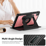 Custodia in pelle con supporto magnetico girevole a nido d'ape per tablet smart, For Samsung Galaxy Tab A11+ / A9+, For Samsung Galaxy Tab A11 / A9
