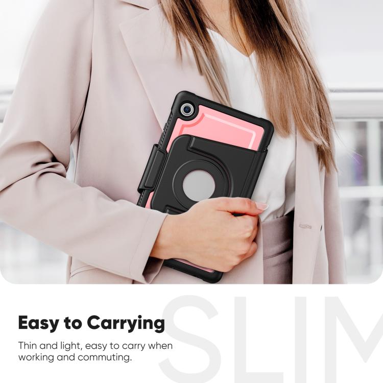 Custodia in pelle con supporto magnetico girevole a nido d'ape per tablet smart, For Samsung Galaxy Tab A11+ / A9+, For Samsung Galaxy Tab A11 / A9