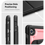 Custodia in pelle con supporto magnetico girevole a nido d'ape per tablet smart, For Samsung Galaxy Tab A11+ / A9+, For Samsung Galaxy Tab A11 / A9