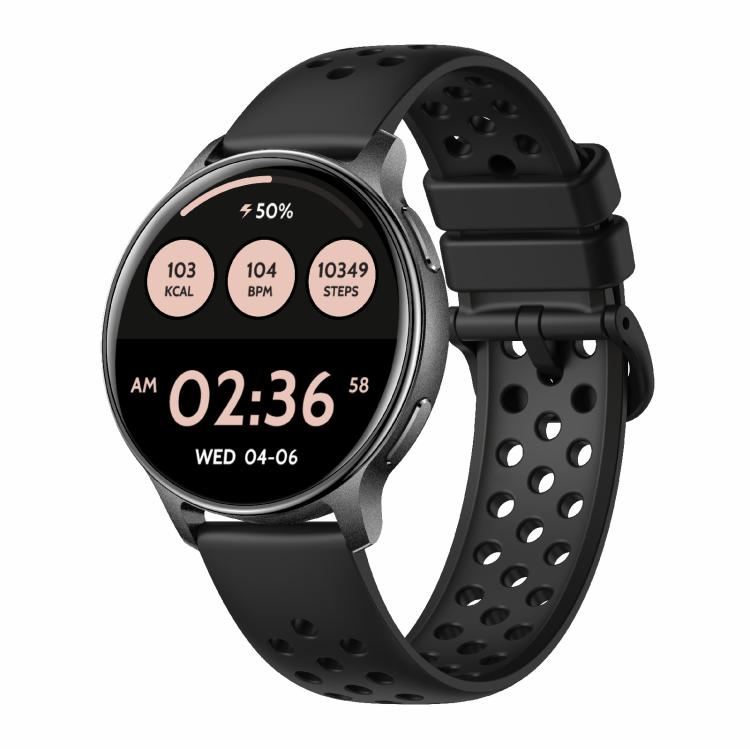 Smartwatch sportivo ultrasottile HT43 da 1,32 pollici con GPS, supporta chiamate Bluetooth, monitoraggio della frequenza cardiaca e del sonno.