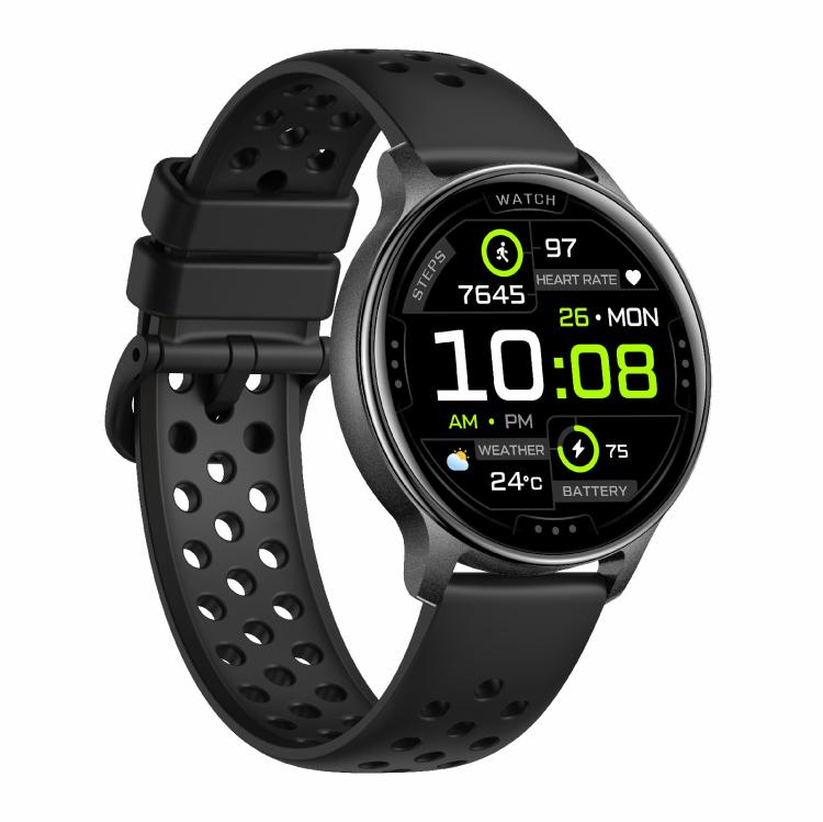 Smartwatch sportivo ultrasottile HT43 da 1,32 pollici con GPS, supporta chiamate Bluetooth, monitoraggio della frequenza cardiaca e del sonno.