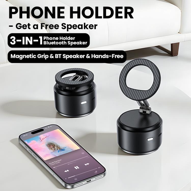 Supporto magnetico multifunzionale per telefono A5 con altoparlante Bluetooth, A5 (Black), A5 (Dark Blue)