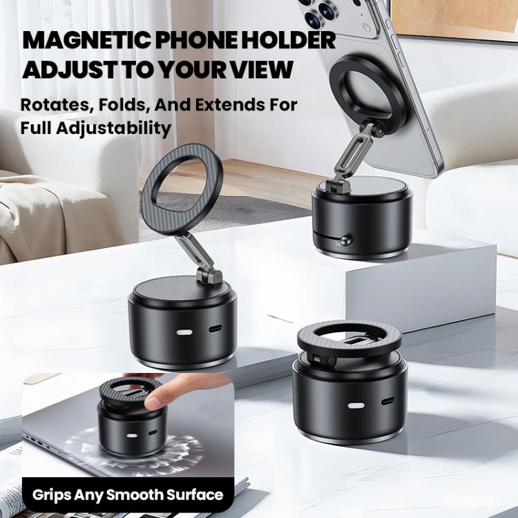 Supporto magnetico multifunzionale per telefono A5 con altoparlante Bluetooth, A5 (Black), A5 (Dark Blue)