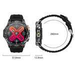 Smartwatch sportivo YK16 da 1,7 pollici con supporto per il monitoraggio della frequenza cardiaca e del sonno.