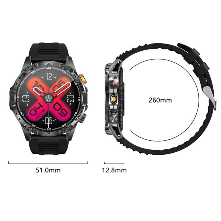 Smartwatch sportivo YK16 da 1,7 pollici con supporto per il monitoraggio della frequenza cardiaca e del sonno.