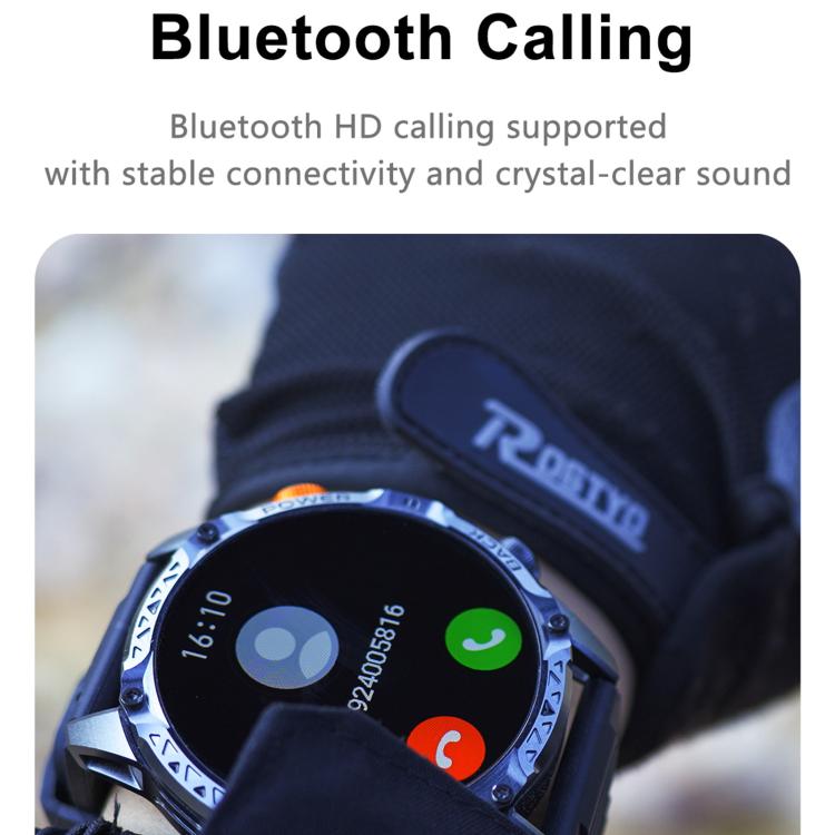 Smartwatch sportivo YK16 da 1,7 pollici con supporto per il monitoraggio della frequenza cardiaca e del sonno.