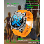 Smartwatch sportivo YK16 da 1,7 pollici con supporto per il monitoraggio della frequenza cardiaca e del sonno.