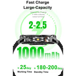 Smartwatch sportivo YK16 da 1,7 pollici con supporto per il monitoraggio della frequenza cardiaca e del sonno.