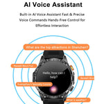 Smartwatch sportivo YK16 da 1,7 pollici con supporto per il monitoraggio della frequenza cardiaca e del sonno.