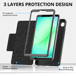 Custodia per tablet in pelle con supporto magnetico Smart B., For Samsung Galaxy Tab A11+ / A9+, For Samsung Galaxy Tab A11 / A9
