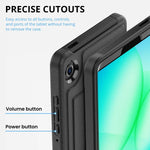 Custodia per tablet in pelle con supporto magnetico Smart B., For Samsung Galaxy Tab A11+ / A9+, For Samsung Galaxy Tab A11 / A9