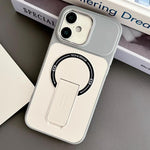 Custodia magnetica ibrida in TPU e PC con supporto, effetto pelle., For iPhone 17 Pro Max, For iPhone 17 Pro, For iPhone 17, For iPhone 16 Pro Max