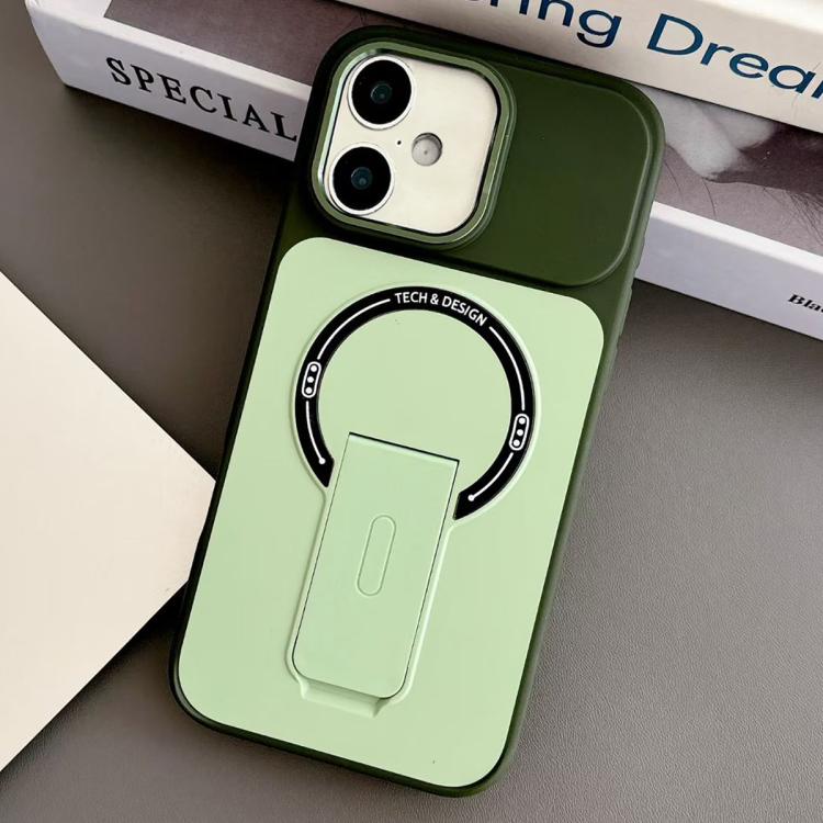 Custodia magnetica ibrida in TPU e PC con supporto, effetto pelle., For iPhone 16 Pro, For iPhone 16, For iPhone 15 Pro Max, For iPhone 15 Pro