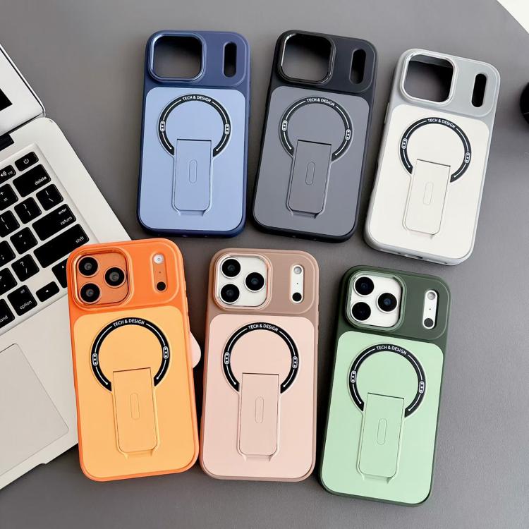 Custodia magnetica ibrida in TPU e PC con supporto, effetto pelle., For iPhone 15, For iPhone 14, For iPhone 14 Pro, For iPhone 14 Pro Max