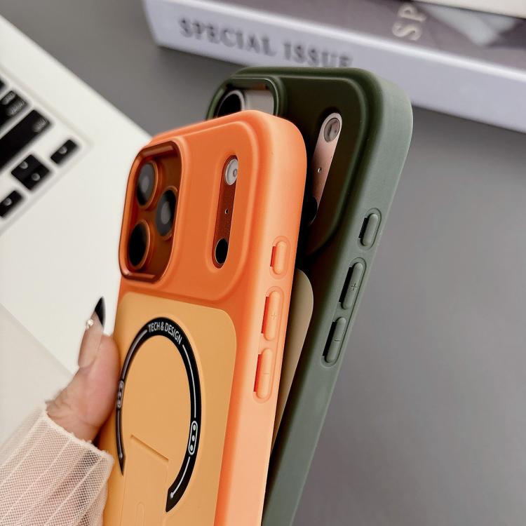 Custodia magnetica ibrida in TPU e PC con supporto, effetto pelle., For iPhone 15, For iPhone 14, For iPhone 14 Pro, For iPhone 14 Pro Max