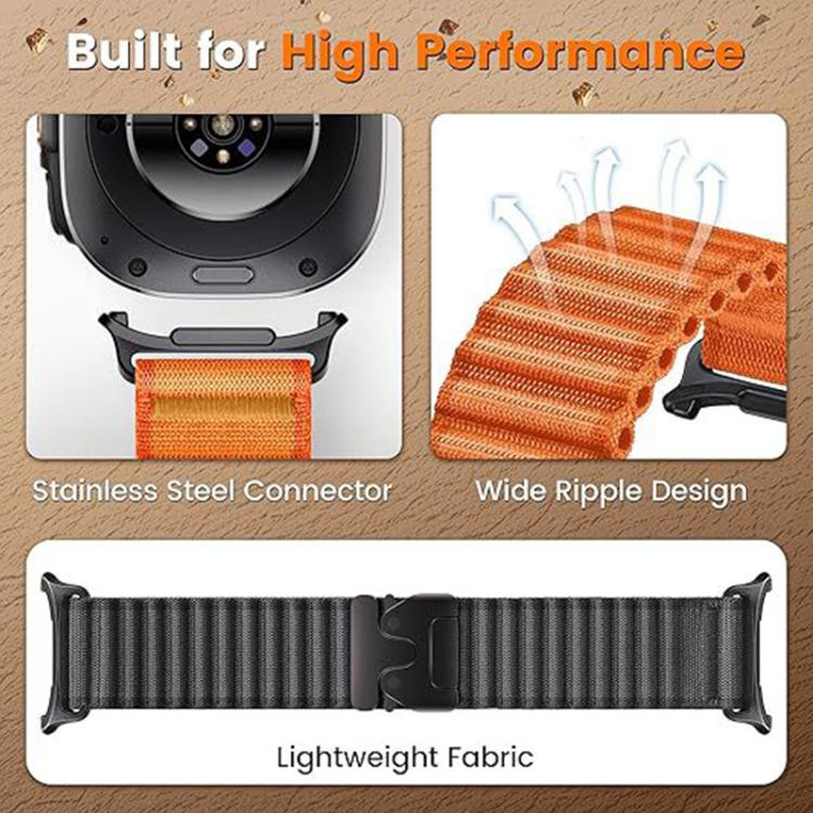 Cinturino per orologio sportivo fuoristrada in nylon con fibbia a paracadute xDfind, For Samsung Galaxy Watch8 / Watch8 Classic