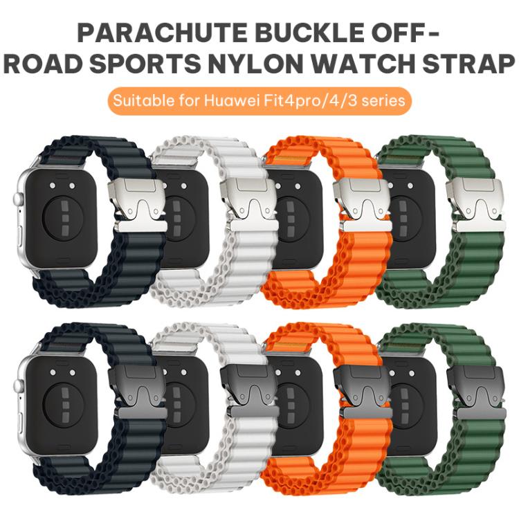 Cinturino per orologio sportivo fuoristrada in nylon con fibbia a paracadute xDfind, For Huawei Watch Fit4 Pro / Fit4 / Fit3