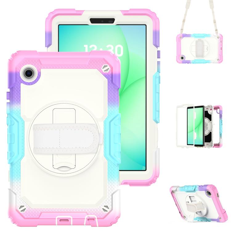 Custodia ibrida in silicone per PC e tablet con tracolla, For Samsung Galaxy Tab A11 / A9
