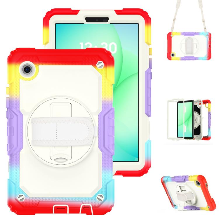 Custodia ibrida in silicone per PC e tablet con tracolla, For Samsung Galaxy Tab A11 / A9